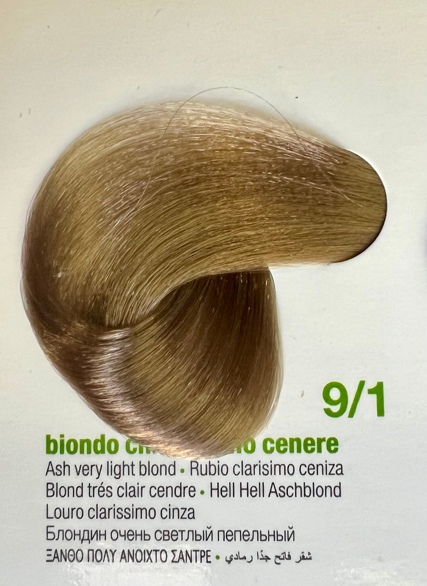 9.1 Ash very Light Blonde