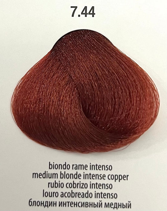 7.44 Medium Blonde Intense Copper